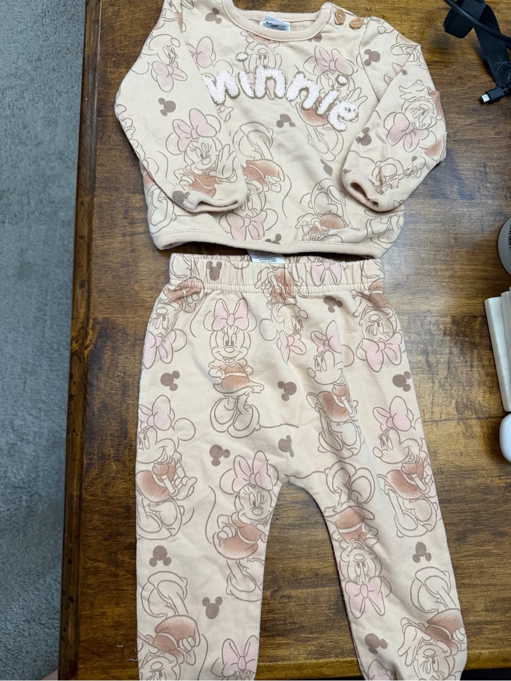 Disney Baby Minnie Mouse Sweatshirt and Pants Set Baby Girl 6-9 Month